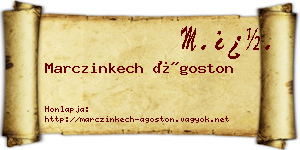 Marczinkech Ágoston névjegykártya